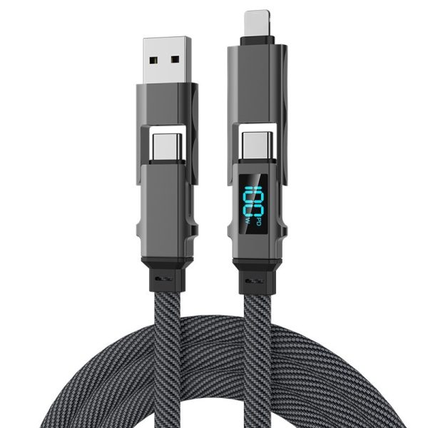 Digital Display Four-in-one Charging Cable Two-to-two Data Cable - Image 6