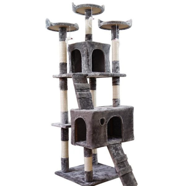 Large Cat Tree Cat Climbing Frame Integrated Jumping Platform Sisal Column - Image 3