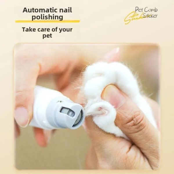 Rechargeable Two-In-One Pet Nail Trimmer Combs Electric Cat Dog Grooming Cleaning Brush Pet Care Tools - Image 2