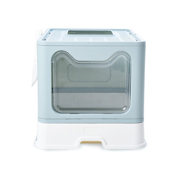 Fully Enclosed Odor-proof Drawer Foldable Cat Litter Basin - Image 3