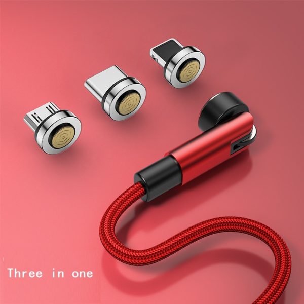 Compatible With Appl E , 540 Degree Rotating Magnetic Data Cable Three In One - Image 8