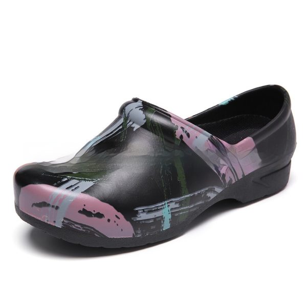 Comfortable Foot Care Waterproof Lightweight Printed Garden Shoes - Image 3