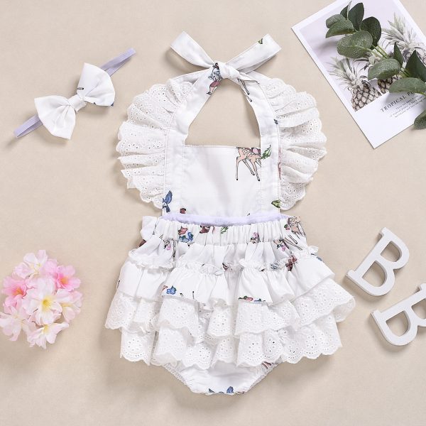 Baby Romper Deer Print Jumpsuit