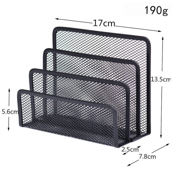 Book Shelves Desk-Organizer Office Mesh Home Metal 1pcs - Image 4