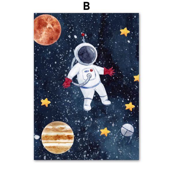 Astronaut Wall Art Canvas Painting - Image 7