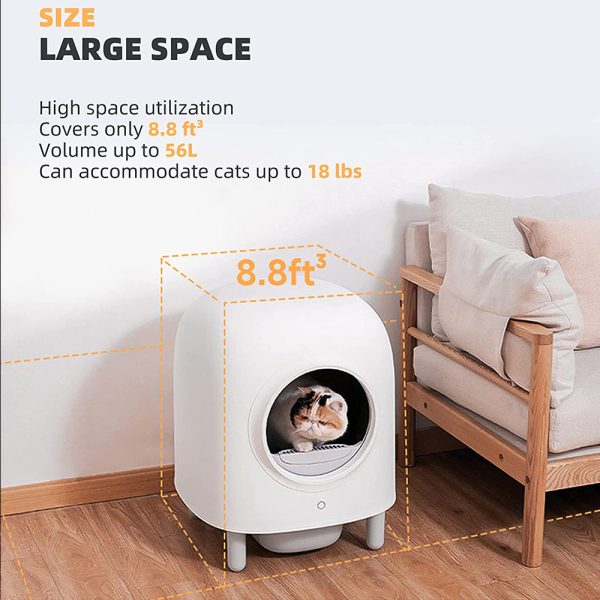 Fully Automatic Smart Cat Toilet Shovel Feces Fully Enclosed Deodorant Cat Litter Box - Image 3