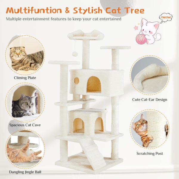 Multi Functional Cat Treehouse Cat Climbing Frame - Image 4