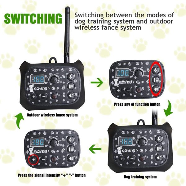 Automatic Remote Control Dog Trainer Pet Wireless Fence - Image 2