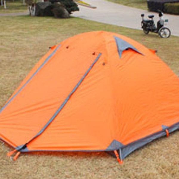 Triple Double Double Double Door Aluminum Pole Camping Tent - Image 4