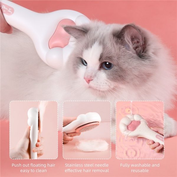 Pet Massage One Button Hair Comb - Image 2