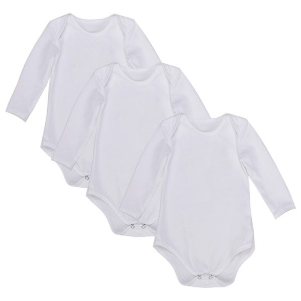 Newborn Triangle Long-sleeved One-piece Romper Spring And Autumn - Image 2