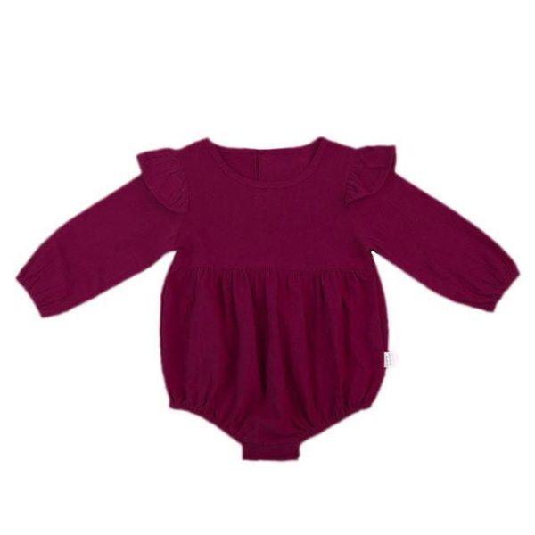 Long Sleeve Ruffle Romper - Image 3