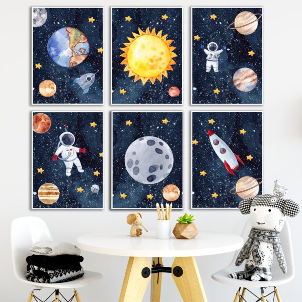 Astronaut Wall Art Canvas Painting - Image 3