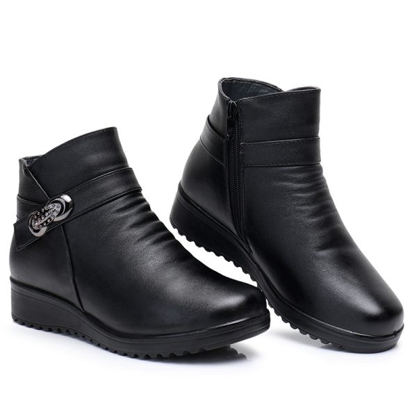 Winter Cotton Shoes Ankle Boots Flat - Image 3