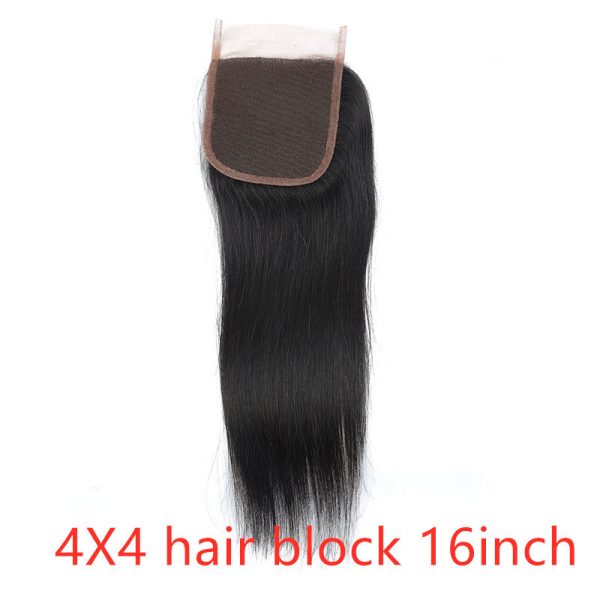 Real human hair straight wave human hair hair curtain natural color wig hair extension - Image 10