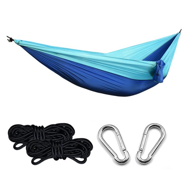 Ultralight Outdoor Camping Nylon Hammock Sleep Swing Tree Bed Garden Furniture Hanging Double Hammock Chair Hangmat - Image 4