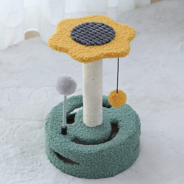 Cat Tree Multifunctional Scraping Rod Cat Teasing Pet Toy - Image 5