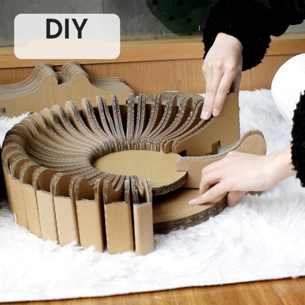 DIY Splicing Nest Corrugated Cat Scratcher - Image 4