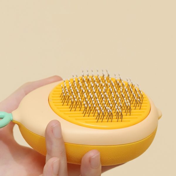 Creative Cat Grooming Comb Portable Massage Brush One-Button Remove Floating Hair Scraper Cats Dogs Pet Self Cleaning Tool Accessories - Image 5