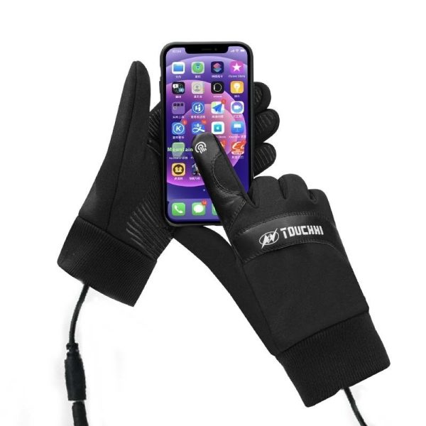 Outdoor Cycling Fleece Lined Warm Gloves - Image 3