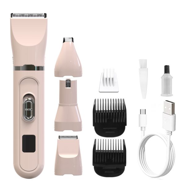 Multifunctional Four In One LCD Display Electric Hair Clipper - Image 3