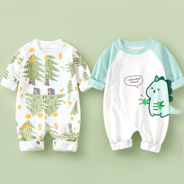 Cotton Long Sleeved Spring Clothing Children's Jumpsuit - Image 8