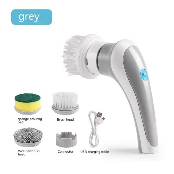 Electric Cleaning Brush 4 In 1 Spinning Scrubber Handheld Electric Cordless Cleaning Brush Portable - Image 9