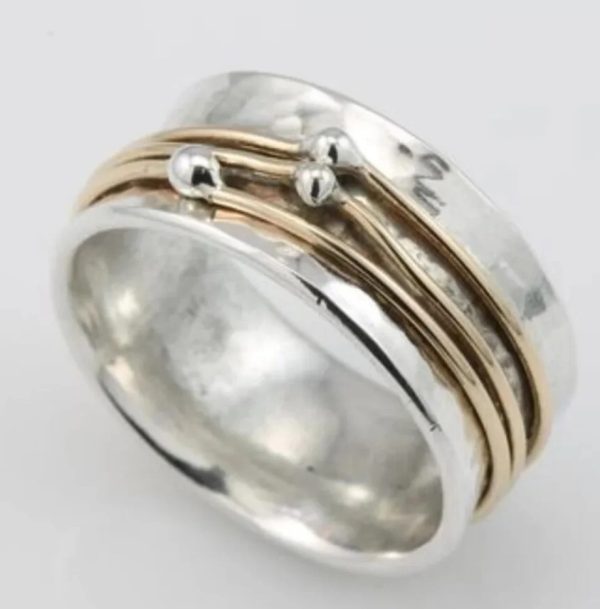 Retro Two-tone Ring - Image 6