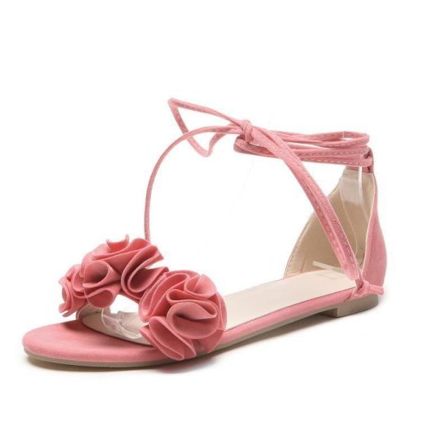 New Flat Flower Women's Sandals Strap Soft Bottom - Image 8