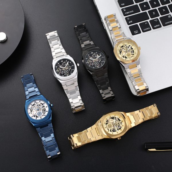 Fashion Alloy Watch Men's Watch BESTWIN Hollow Butterfly Clasp - Image 4