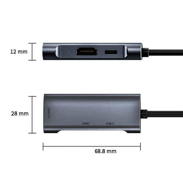 Type-C 3-in-1 HDMI PD USB 30 Support  Expansion Dock - Image 6