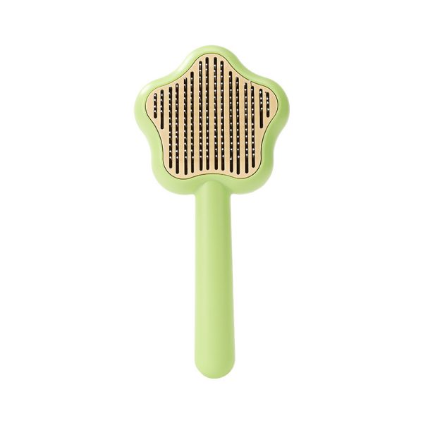 Cat Comb Magic Wand Self Cleaning Pet Comb Stainless Steel Needle Comb