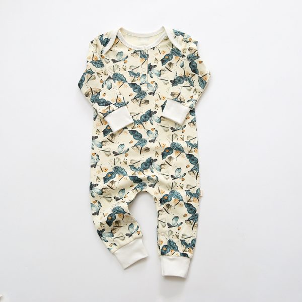 Infant Print One Piece Collar Cotton Comfort Romper - Image 6