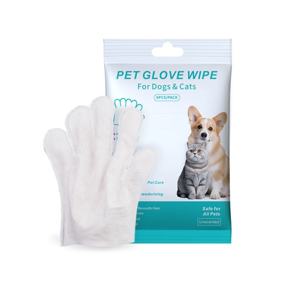 Pet Disposable Gloves Cat Dog Cleaning Dry Cleaning Gloves Pet Products - Image 3