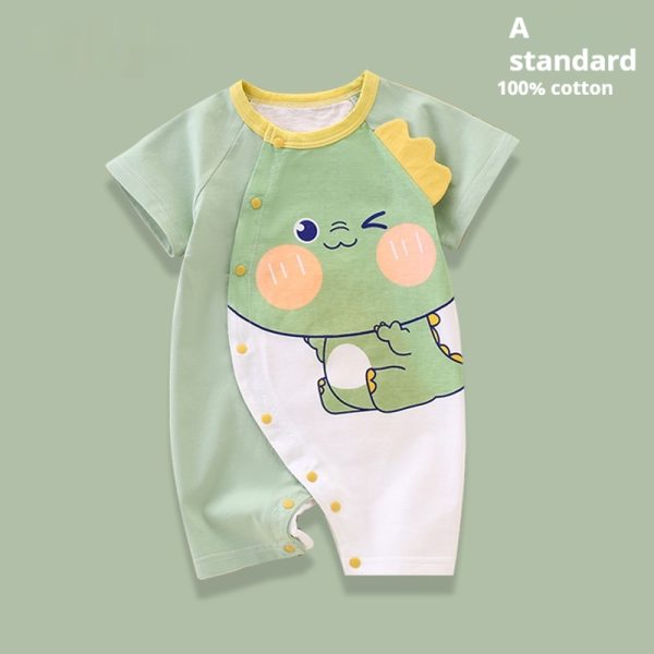 Clothes For Babies Cotton Short Sleeve Thin Baby Jumpsuits - Image 2