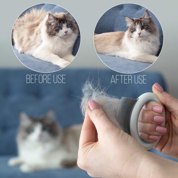 Pet Comb Effective Grooming Deshedding Dematting Tool For Your Cat's And Dog's Hair Problem - Image 3