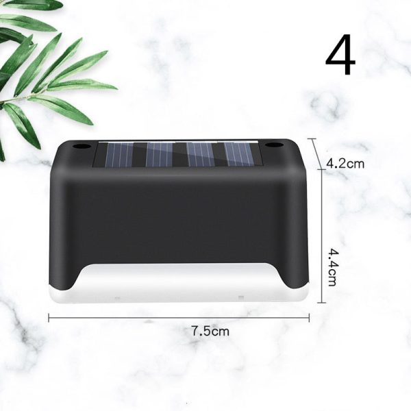 New Upgrade Waterproof LED Solar Fence Lamp Solar Deck Lights Solar Step Light Outdoor For Patio Stairs Garden Pathway Step Yard - Image 6