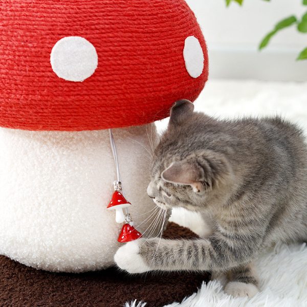 Red Mushroom Cat Climbing Frame - Image 6