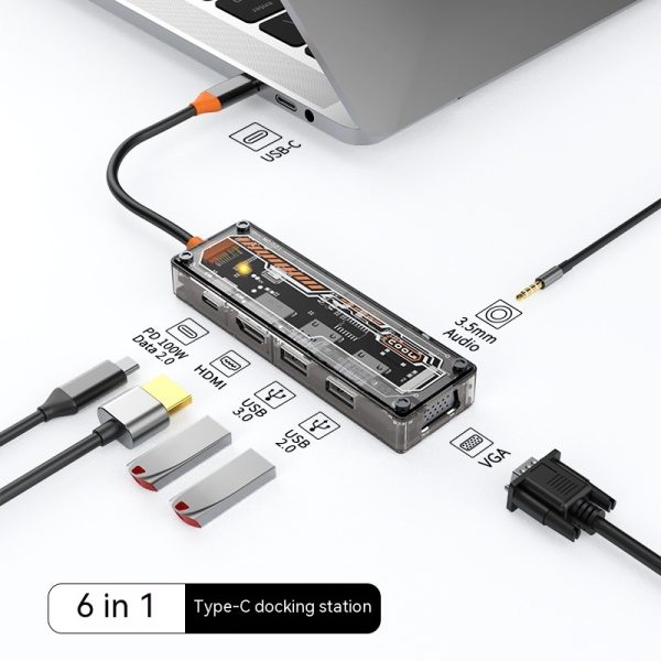 Hub Expansion Dock Notebook Computer Converter - Image 4