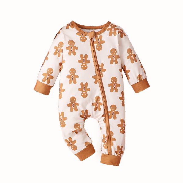 Christmas Long Sleeve One-piece Zipper Children's Suit - Image 5