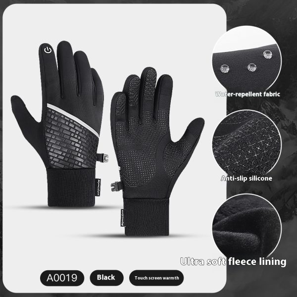 Warm Touch Screen Thickening Exercise Cycling Gloves - Image 5