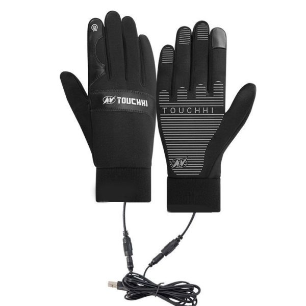 Outdoor Cycling Fleece Lined Warm Gloves - Image 4