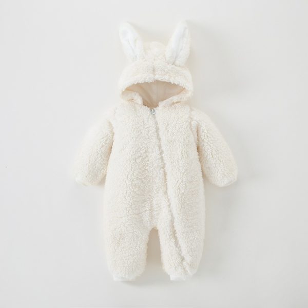 Fashion Baby Warm Bunny Ears Jumpsuit - Image 6