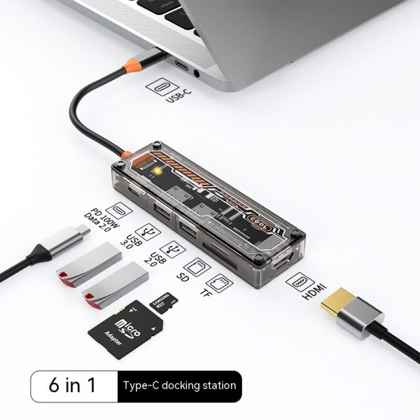 Hub Expansion Dock Notebook Computer Converter - Image 3