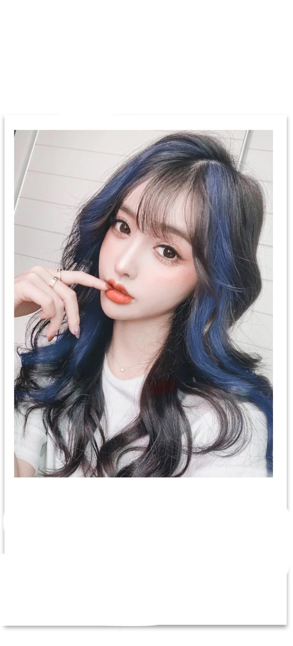 Gradient Female Long Curly Hair Wig Patch - Image 3