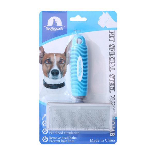 Fashion Comfortable Plastic Handle Pet Needle Comb - Image 2