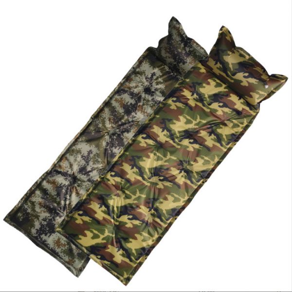 Camo Automatic Inflatable Cushion With Pillow Outdoor Camping Camping Damp - Image 3