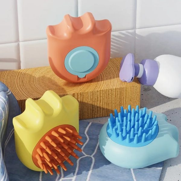 Pet Bath Brush Massage Brush Massage Comb Cat And Dog Bath Brush Pet Cleaning Supplies With Shampoo Box Pet Dog Brush