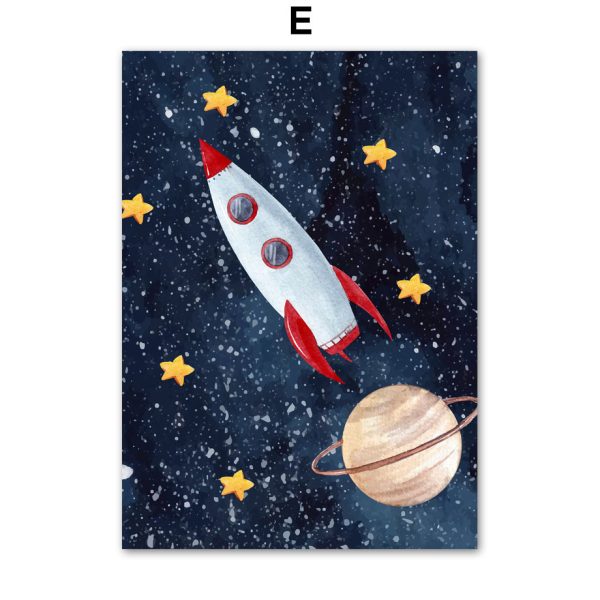 Astronaut Wall Art Canvas Painting - Image 8