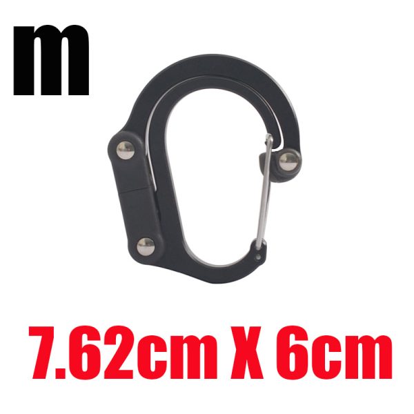 Hybrid Gear Clip - Carabiner Rotating Hook Clip Non-Locking Strong Clips For Camping Fishing Hiking Travel Backpack Out - Image 5